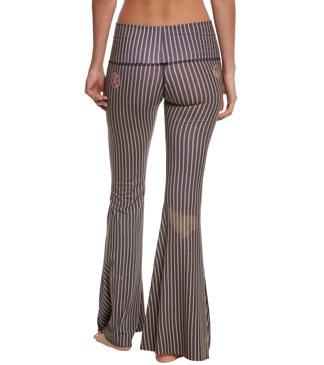 Teeki Dust & Gold Bell Bottom Yoga Pants - Image 3