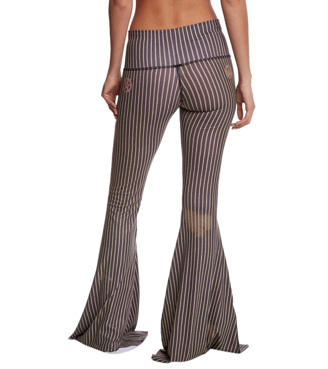 Teeki Dust & Gold Bell Bottom Yoga Pants- Extra Length - Image 3
