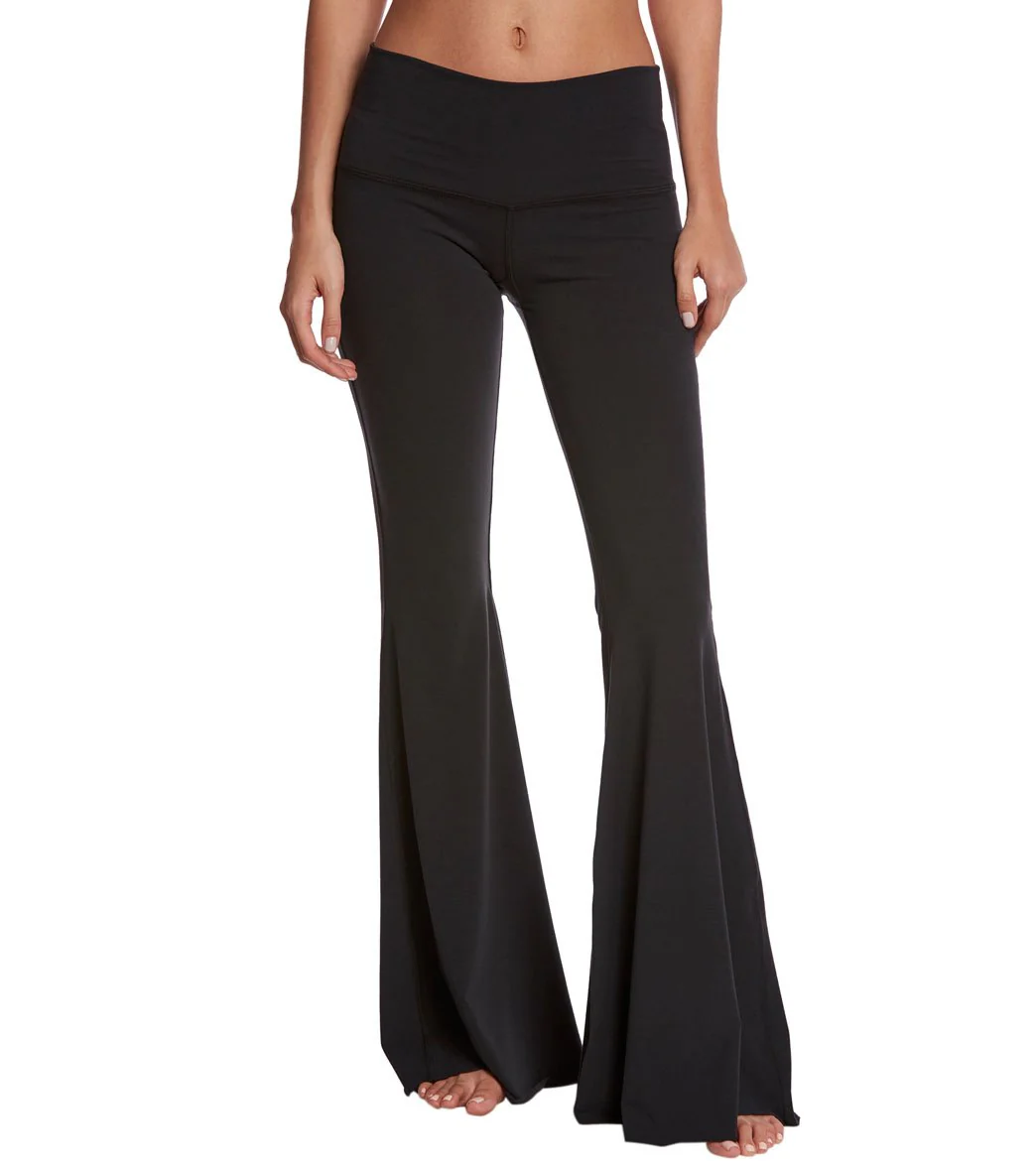 Teeki Jimi Ripped Shredded Bell Bottom Yoga Pants - Image 2