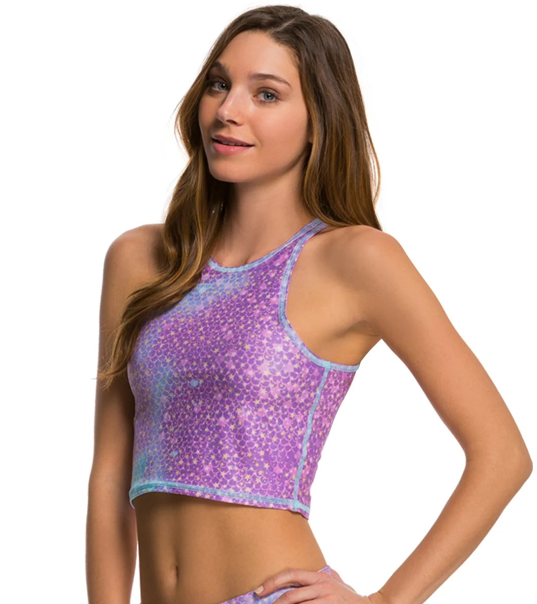 Teeki Lavender Mermaid Fairyqueen Crop Top - Image 2