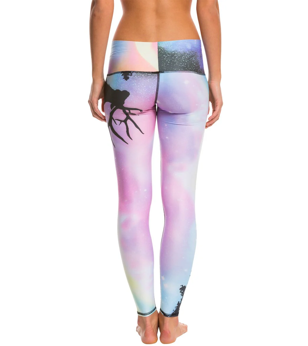Teeki Northern Lights Hot Pant Yoga Leggings - Image 3