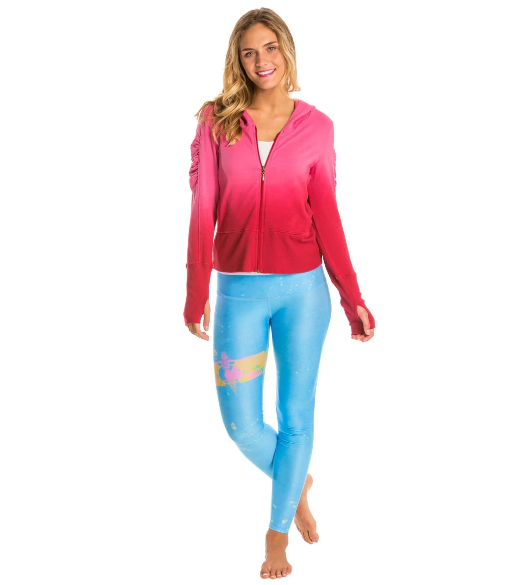 Teeki Rainbow Priestess Blue Yoga Leggings - Image 4