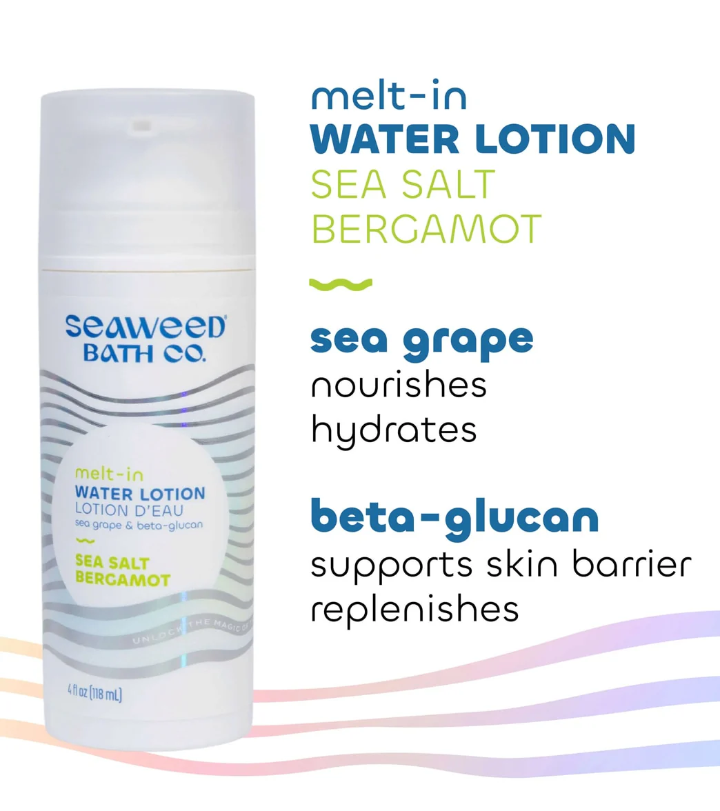 The Seaweed Bath Co. Sea Salt Bergamot Melt-in Water Lotion 4oz - Image 2