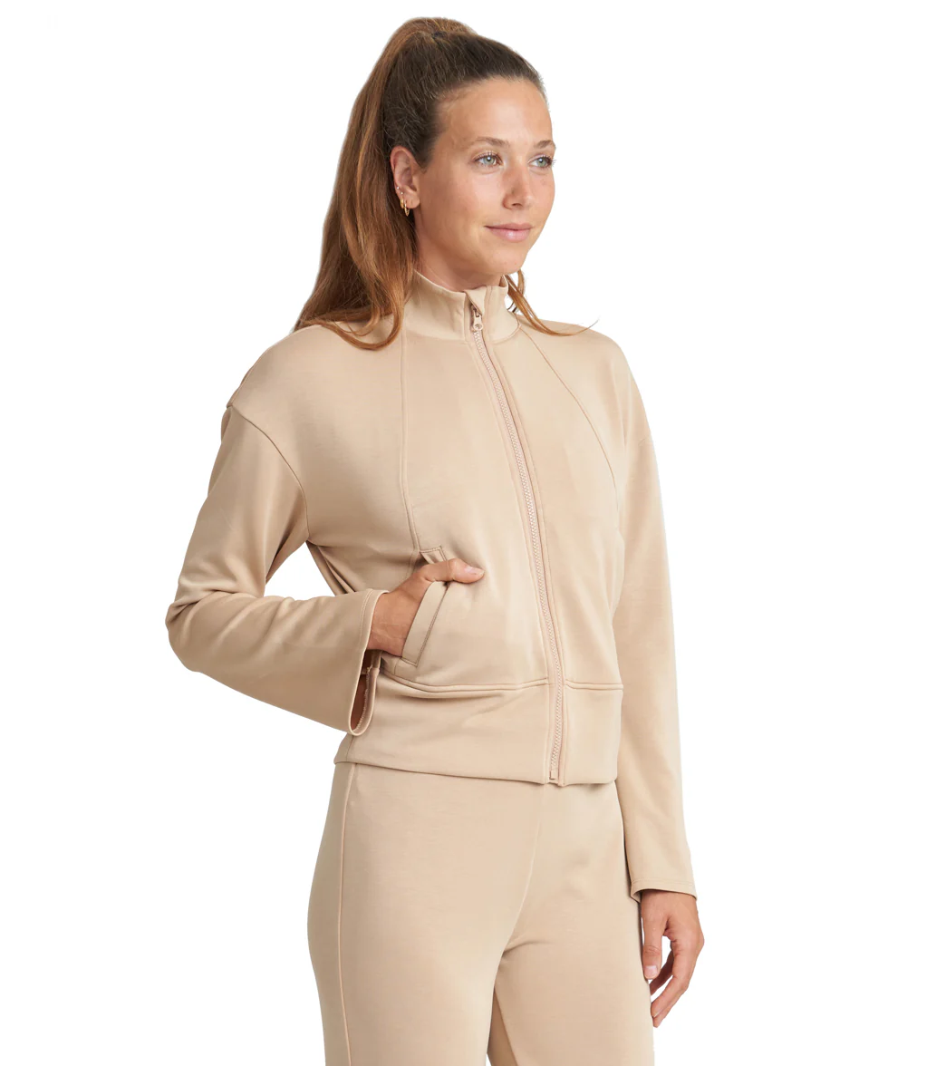 Thrive Societe Bell Sleeve Zip Jacket - Image 2