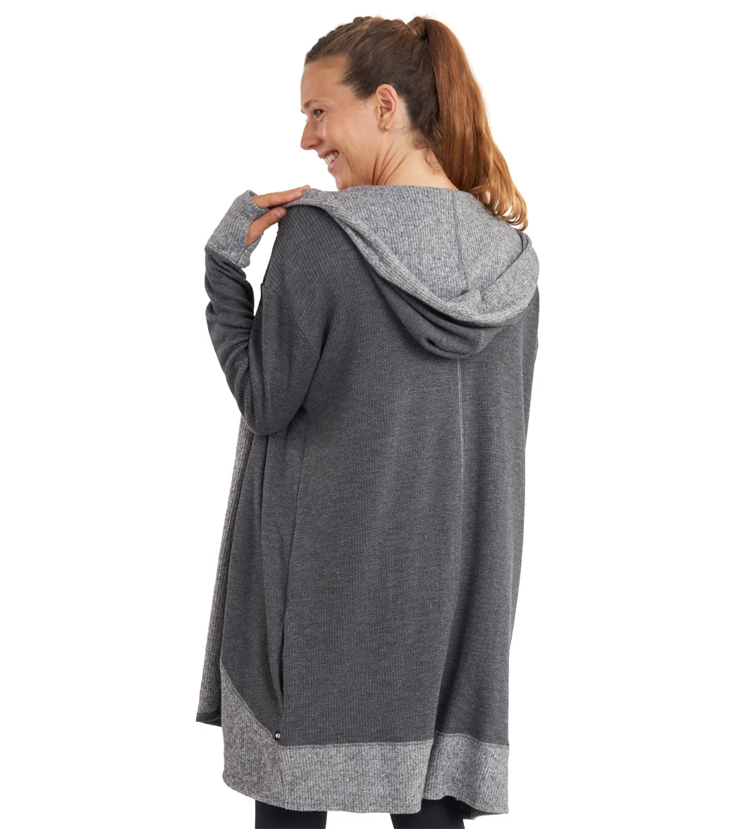 Thrive Societe Hooded Drape Cardi - Image 3