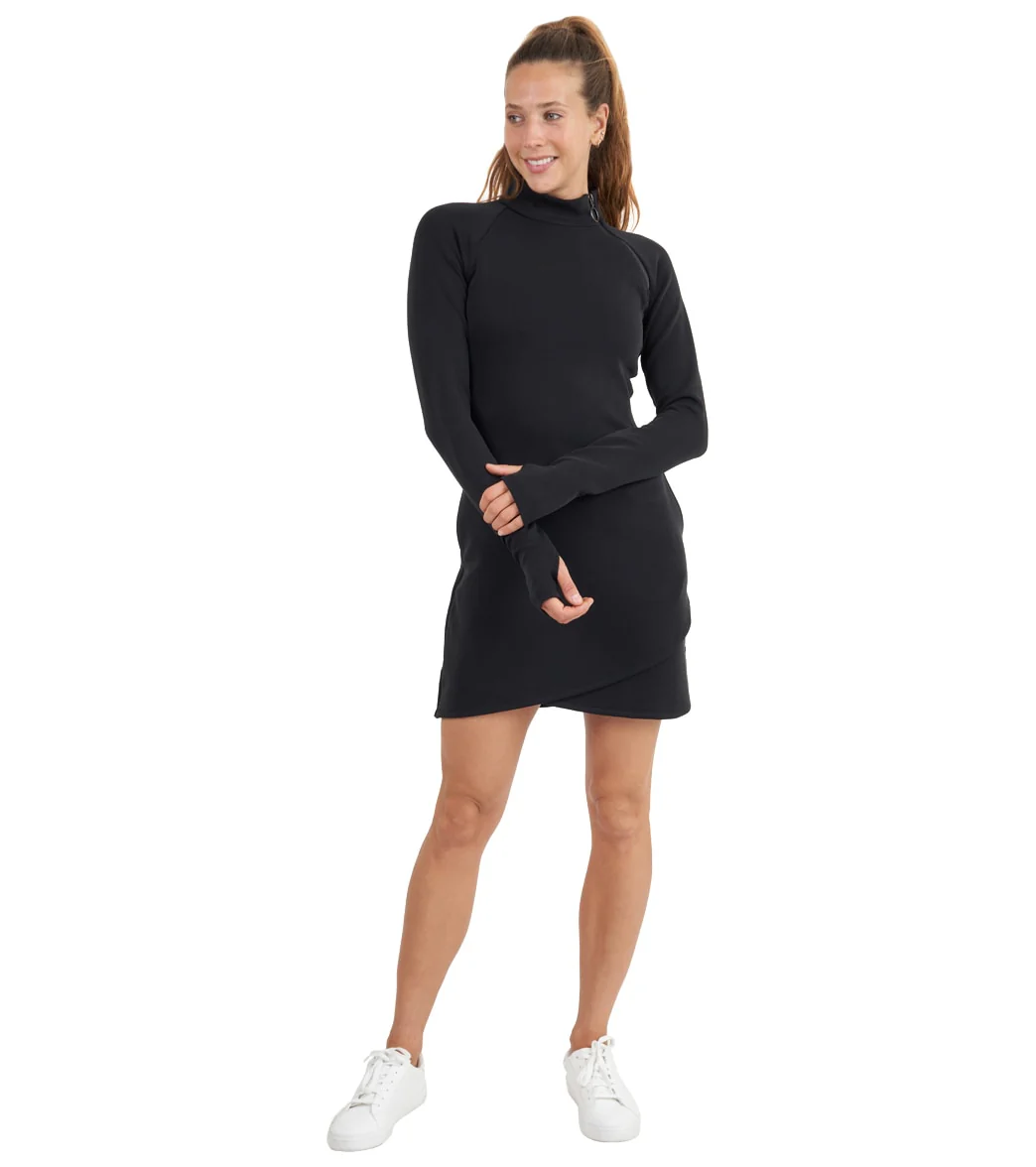 Thrive Societe Zip Mock Neck Dress - Image 3