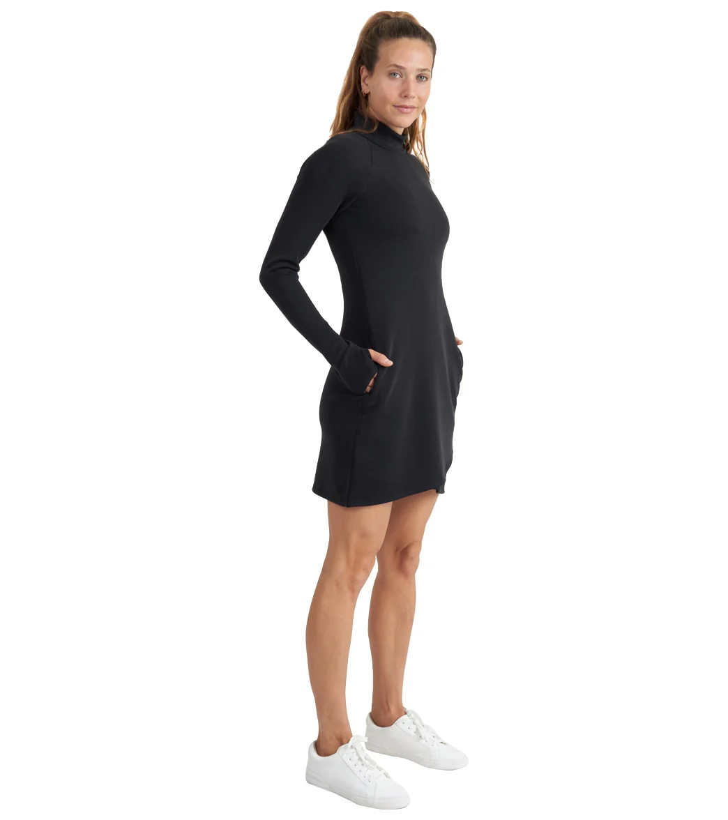 Thrive Societe Zip Mock Neck Dress - Image 4