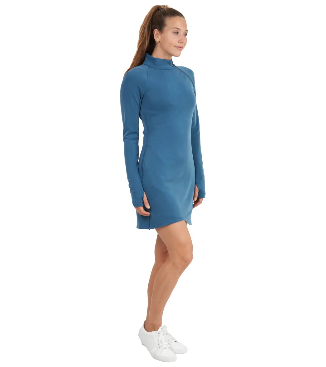 Thrive Societe Zip Mock Neck Dress - Image 9