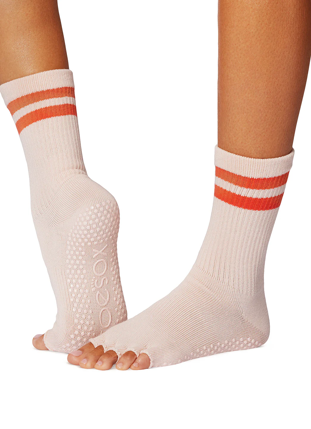 Toesox Crew Half Toe Grip Socks - Image 10