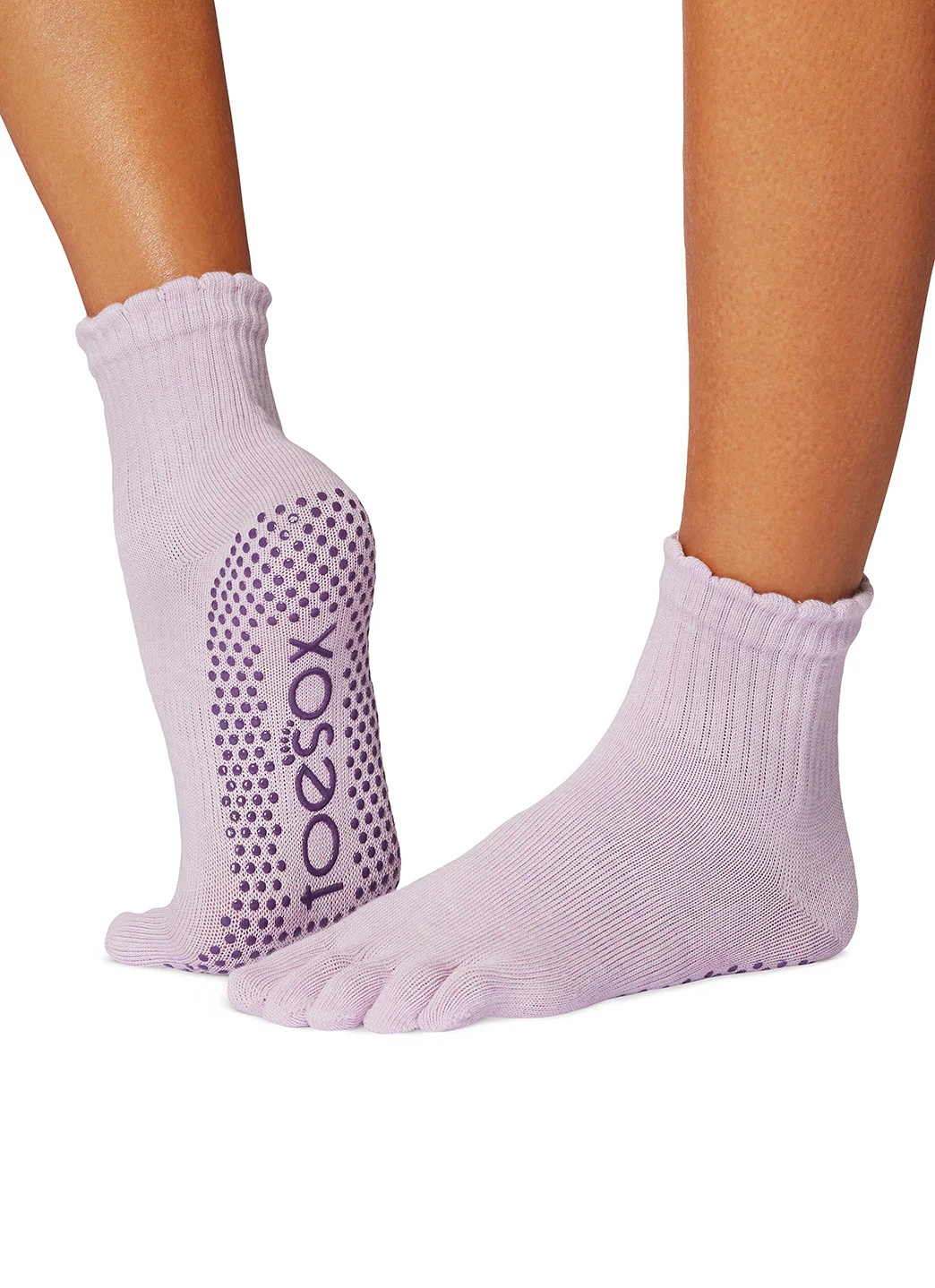 Toesox Melody Scallop Full-Toe Grip Socks - Image 2