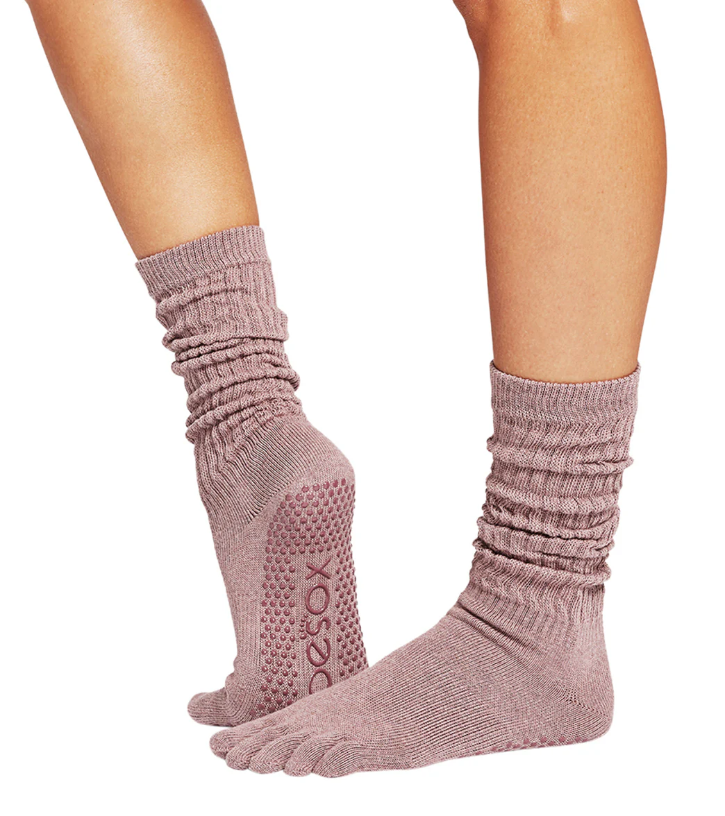 Toesox Slouch Full-Toe Grip Socks - Image 2