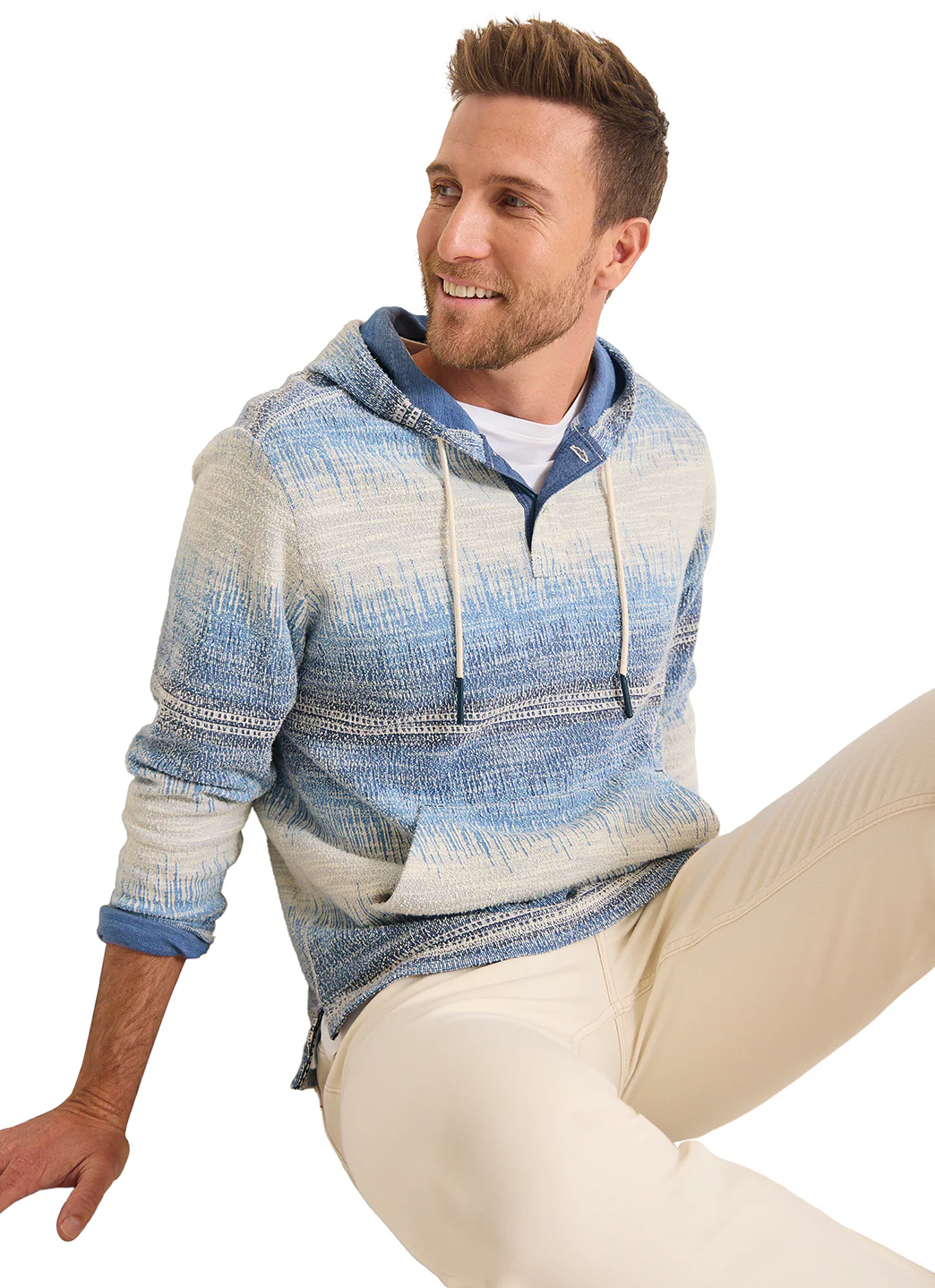 Tommy Bahama Men's Lapis Skies Baja Hoodie - Image 5