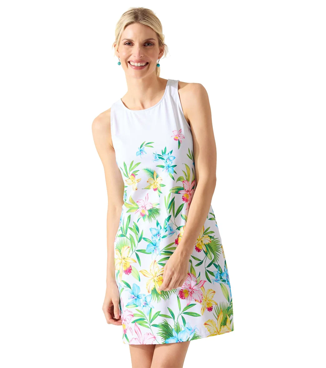 Tommy Bahama Orchid Garden High Neck Spa Cover Up Dress - Image 4