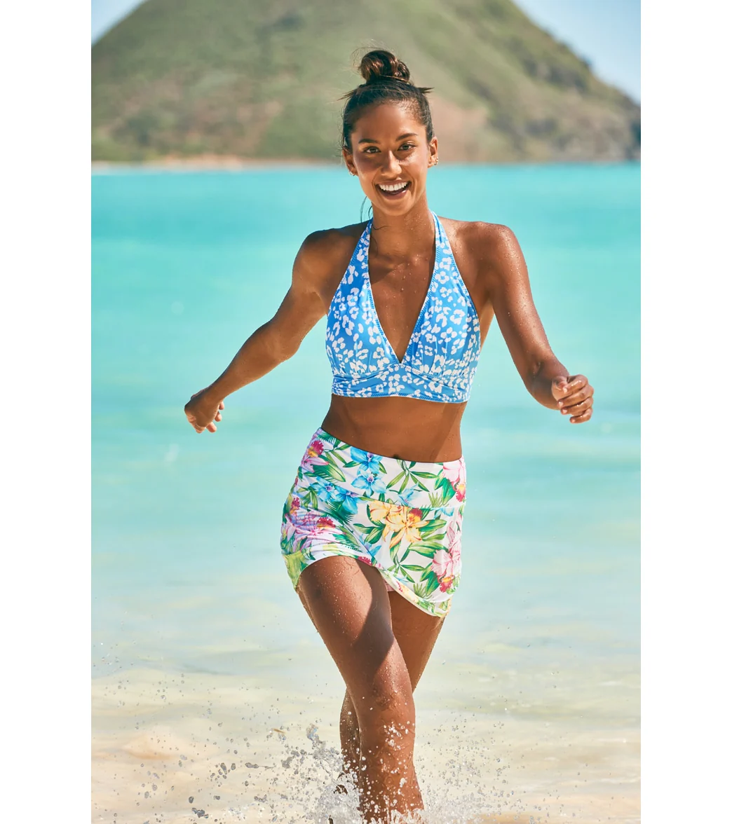 Tommy Bahama Orchid Garden Reversible Halter Bikini Top - Image 5
