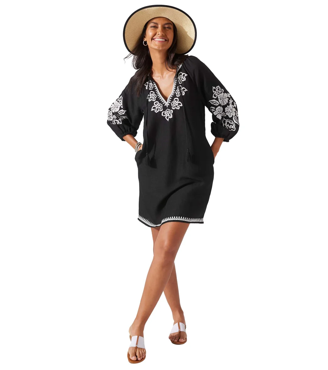 Tommy Bahama St Lucia Embroidered Tunic Cover Up Dress - Image 5