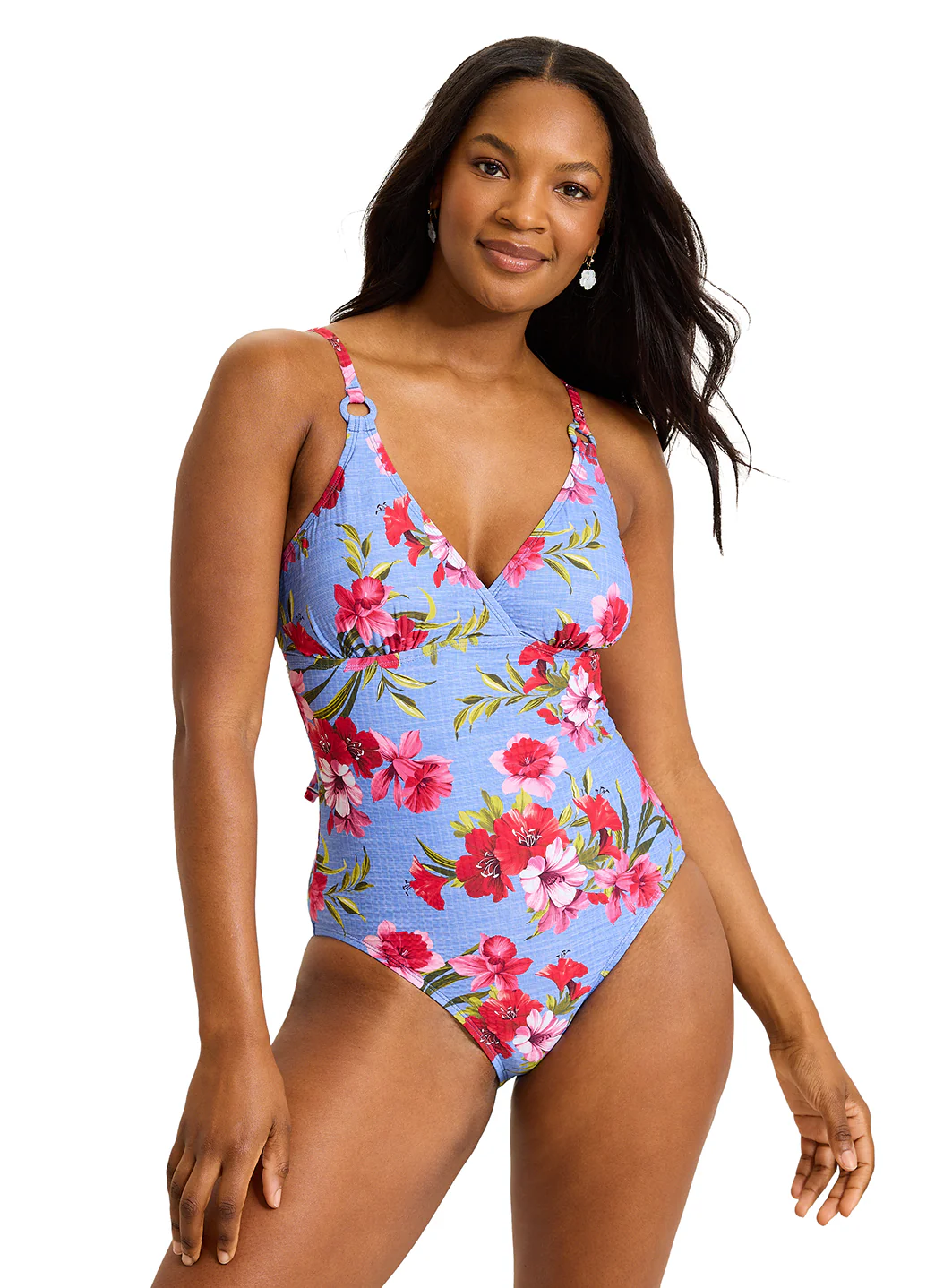 Tommy Bahama Women's Chambray Beach One Piece Swimsuit - Image 3