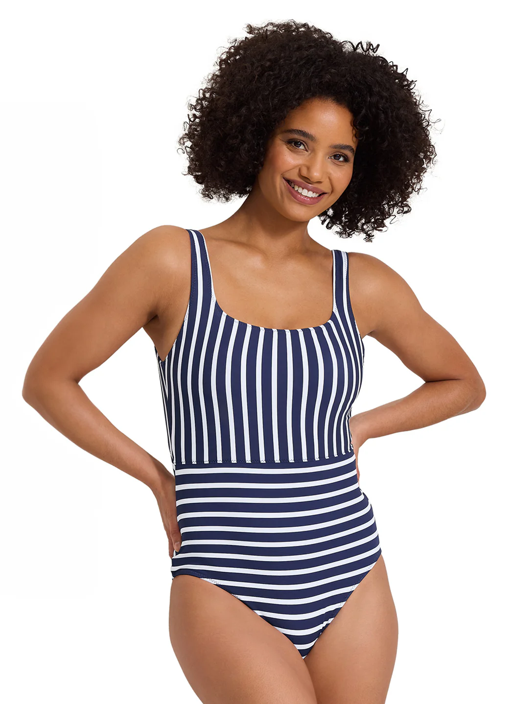 Tommy Bahama Women's Coastline Stripe Reversible Tank One Piece Swimsuit - Image 3