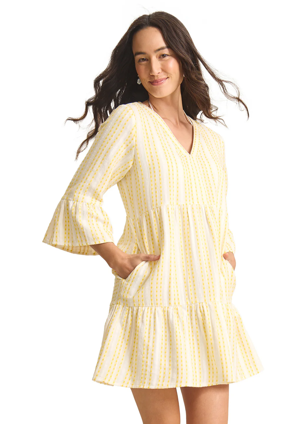 Tommy Bahama Women's Cotton Dobby Tiered Dress - Image 2