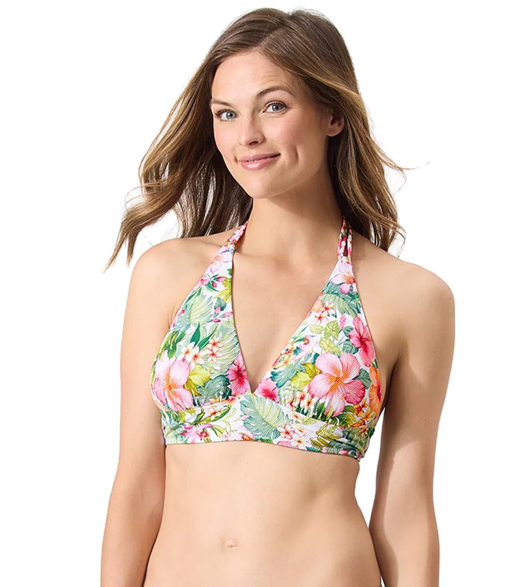 Tommy Bahama Women's Island Cays Flora Reversible Halter Bikini Top - Image 10