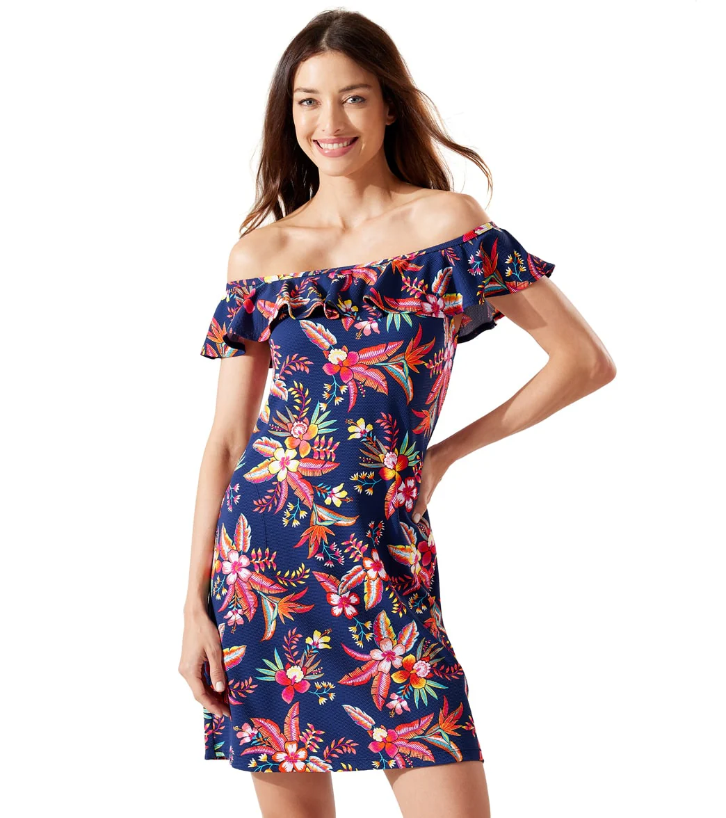 Tommy Bahama Women's Island Cays Off The Shoulder Spa Dress - Image 5