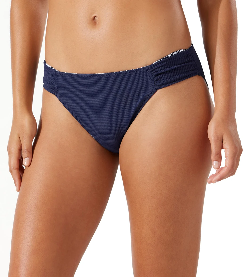Tommy Bahama Women's Island Cays Palms Reversible Shirred Bikini Bottom - Image 2
