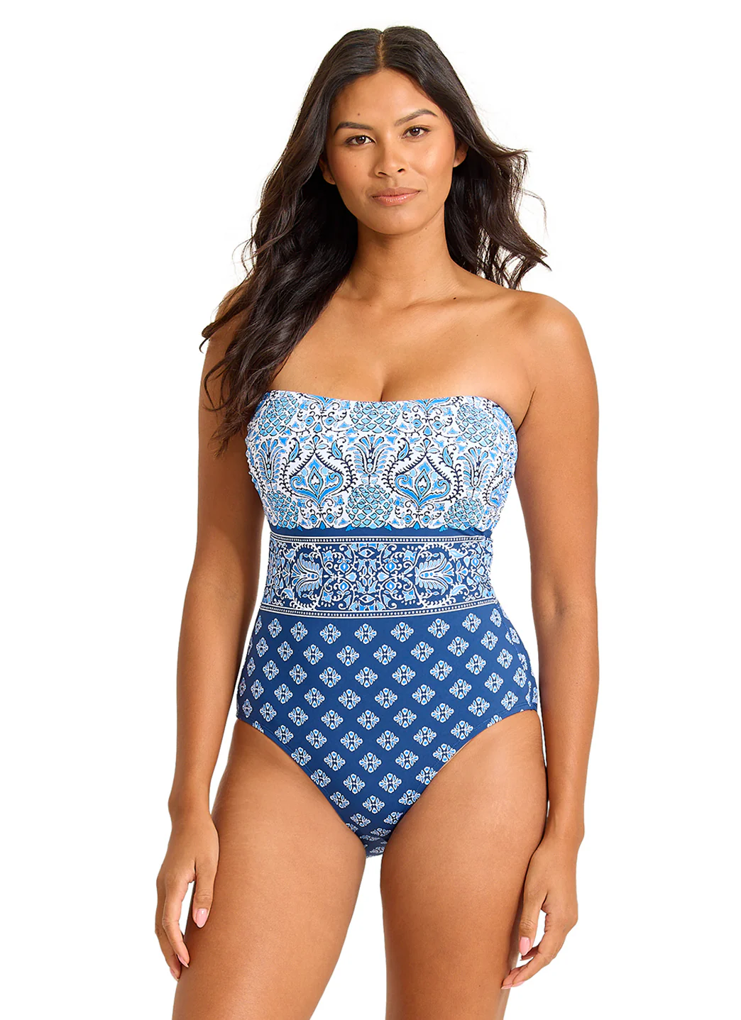 Tommy Bahama Women's Noble Pineapple Bandeau One Piece Swimsuit - Image 3