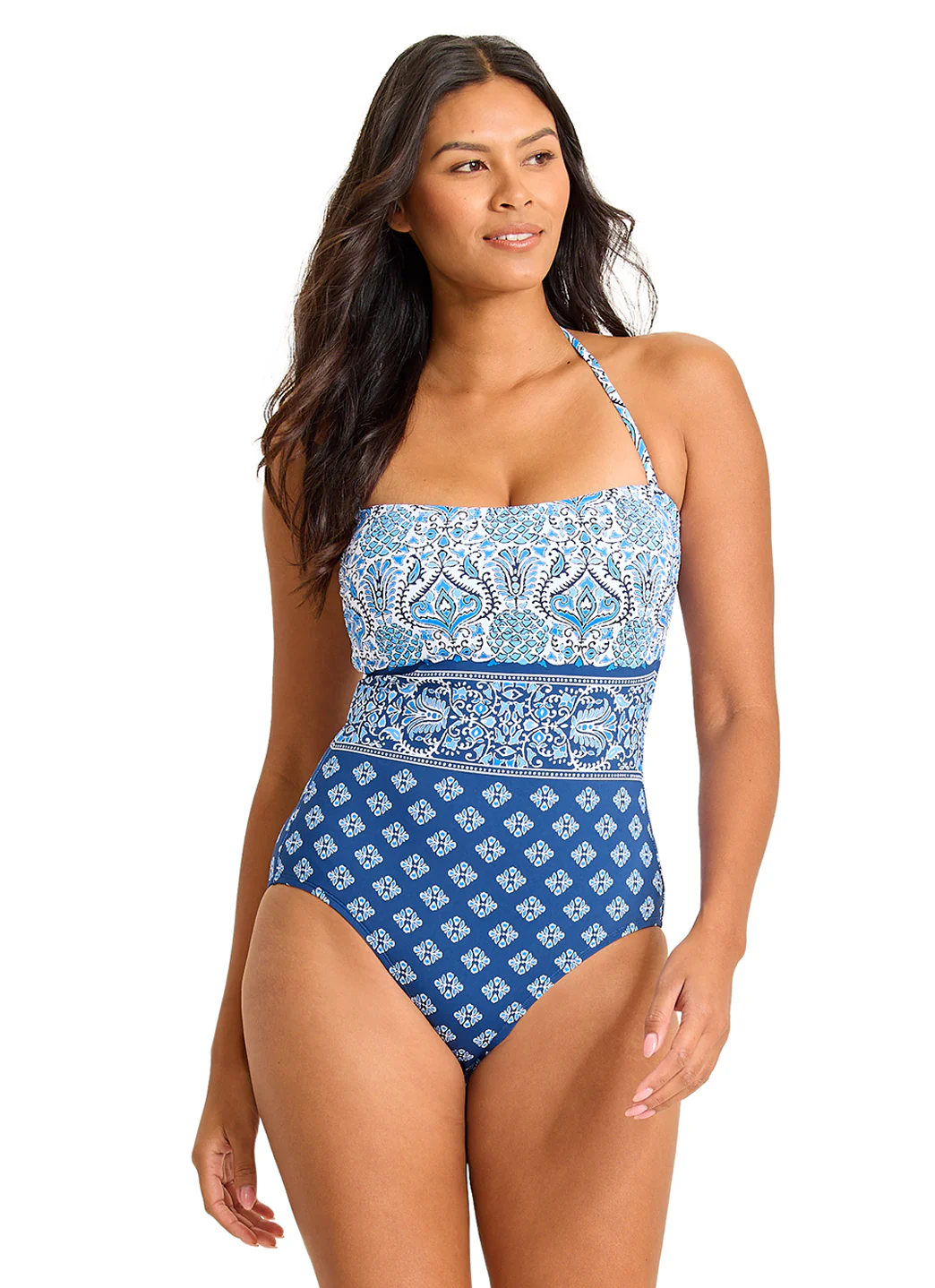 Tommy Bahama Women's Noble Pineapple Bandeau One Piece Swimsuit - Image 5