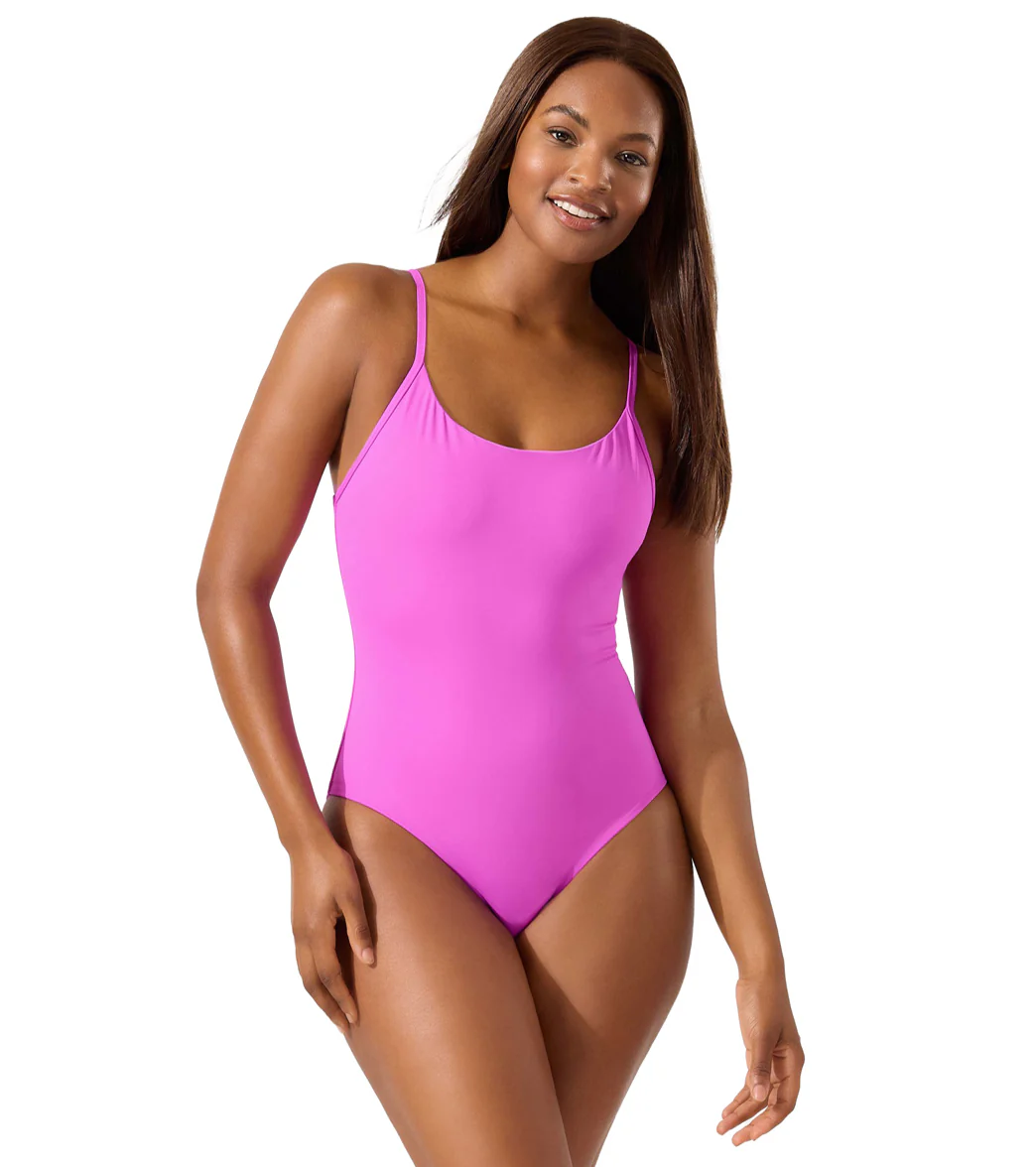 Tommy Bahama Women's Palm Modern Reversible Maillot One Piece Swimsuit - Image 3