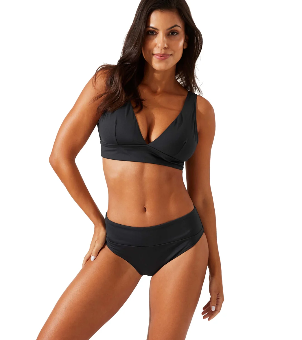 Tommy Bahama Women's Palm Modern Wide Band High Waist Bikini Bottom - Image 18