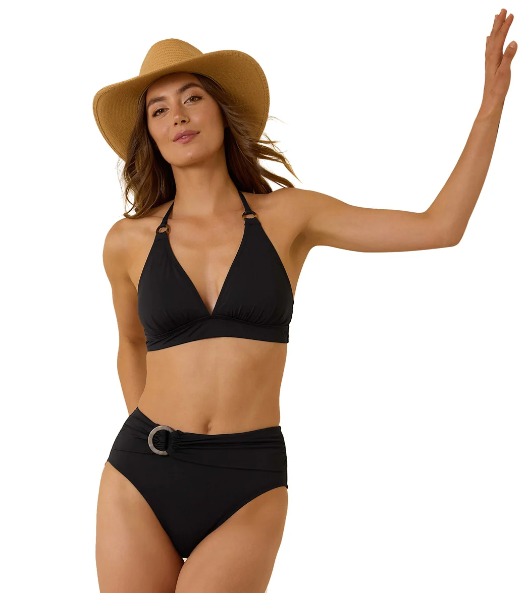 Tommy Bahama Women's Pearl Solid Novelty High Waist Bikini Bottom - Image 3