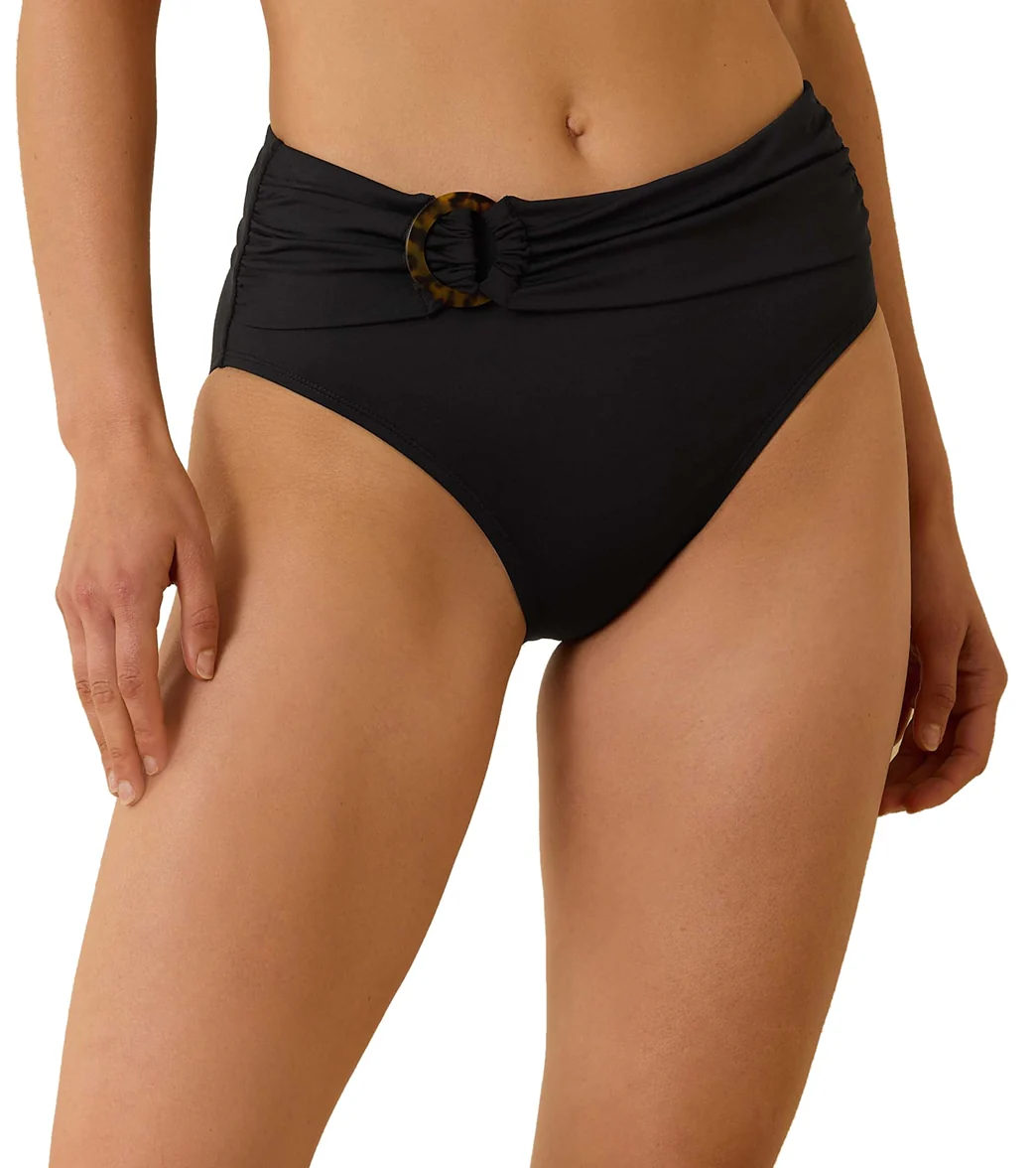 Tommy Bahama Women's Pearl Solid Novelty High Waist Bikini Bottom - Image 5