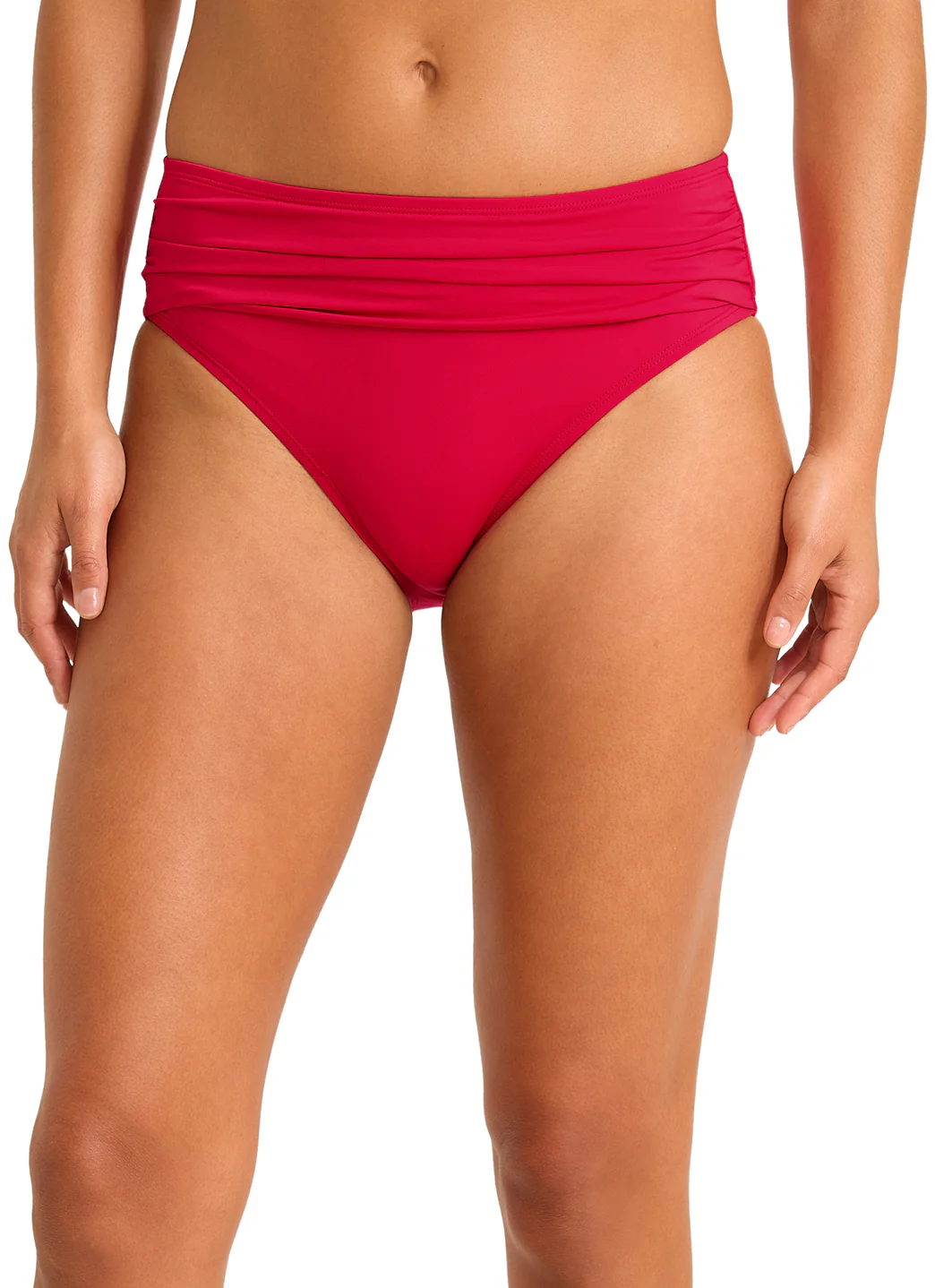 Tommy Bahama Women's Pearl Solids High Waist Bikini Bottom - Image 3