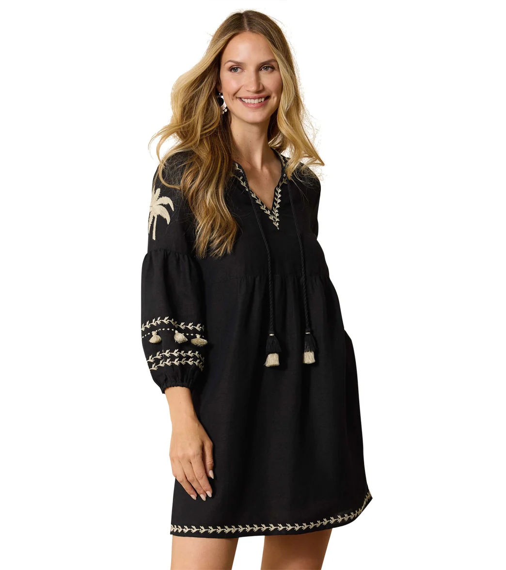 Tommy Bahama Women's Playa Brava Palm Embroidered Cover Up Dress - Image 2