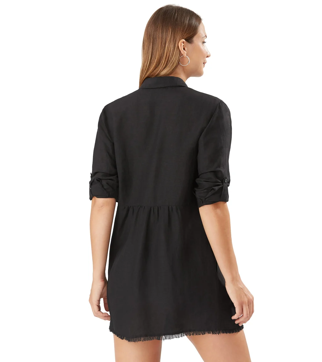 Tommy Bahama Women's St Lucia Boyfriend Cover Up Shirt - Image 13