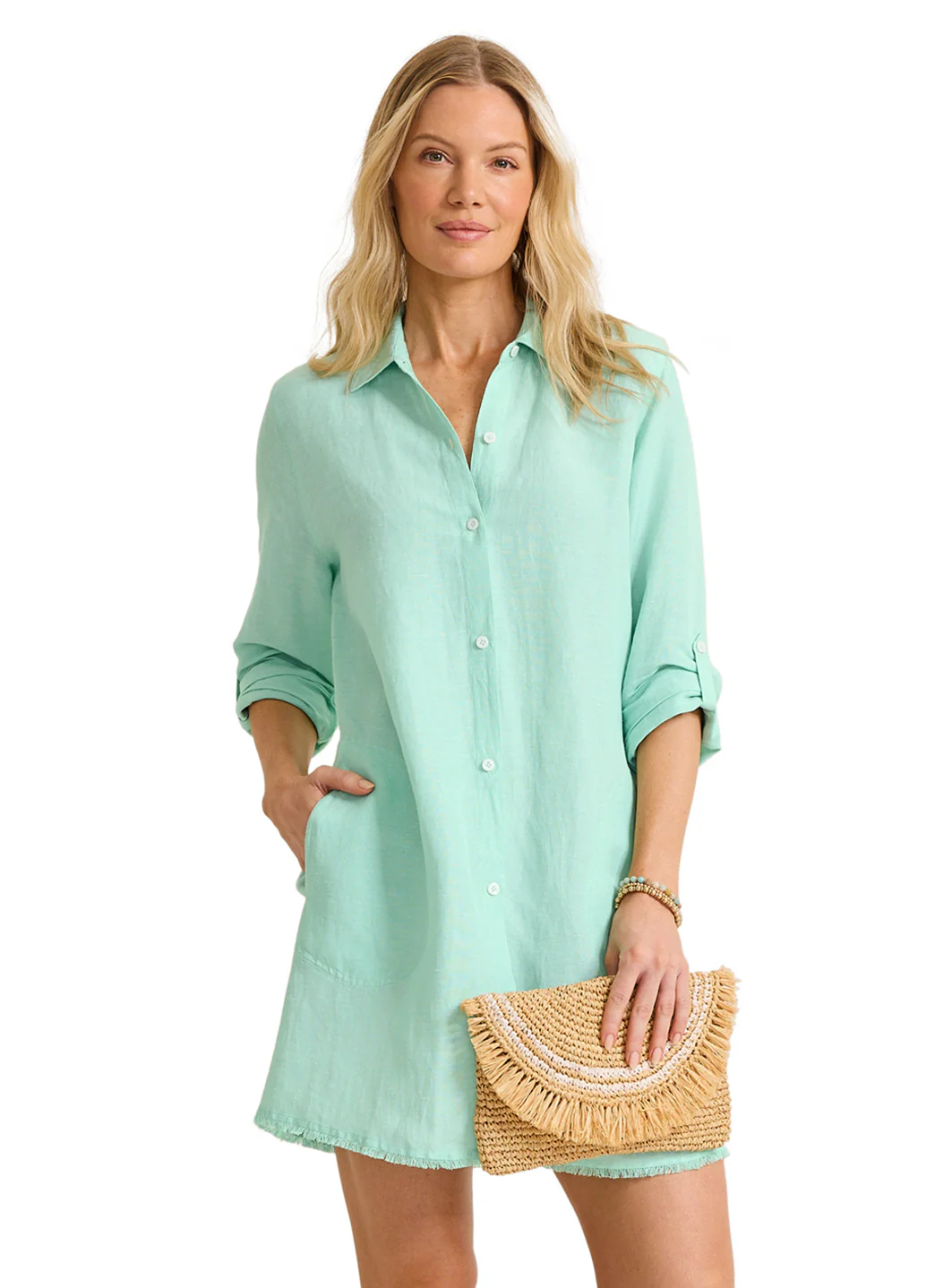 Tommy Bahama Women's St Lucia Boyfriend Cover Up Shirt - Image 2