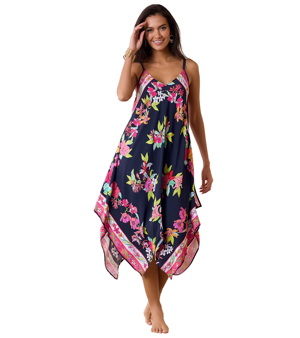 Tommy Bahama Women's Summer Floral Scarf Cover Up Dress - Image 7