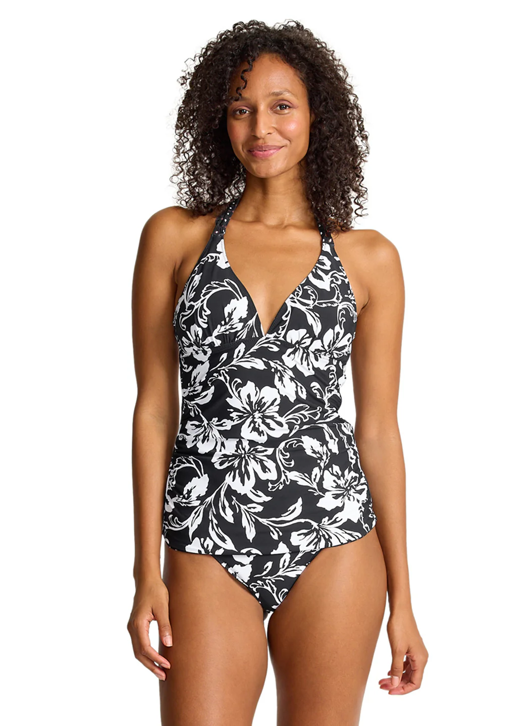 Tommy Bahama Women's Sunset Blooms Reversible Halter Tankini Top - Image 2