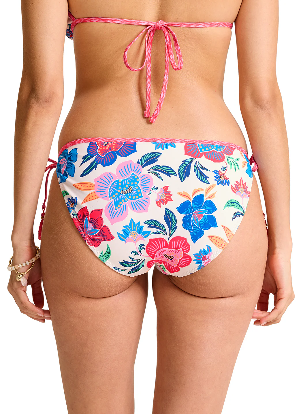 Tommy Bahama Women's Tropi Flora Reversible String Bikini Bottom - Image 6