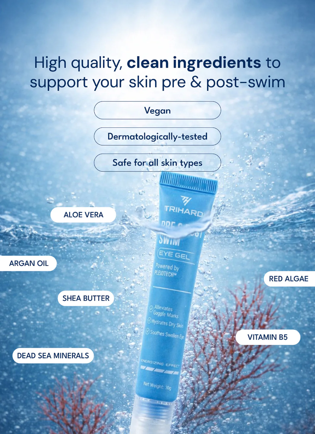 Trihard Pre & Post-Swim Eye Gel 1.05 oz - Image 6