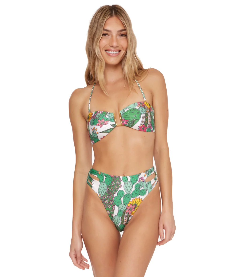 Trina Turk Women's Cacti Cutout High Waist Bikini Bottom - Image 3