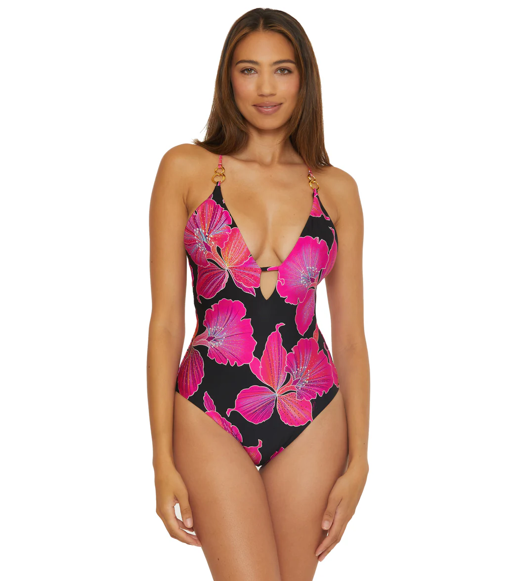 Trina Turk Women's Fleury Plunge One Piece Swimsuit - Image 10