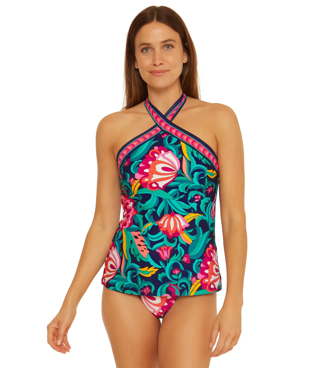 Trina Turk Women's Indian Garden Tankini Top - Image 7