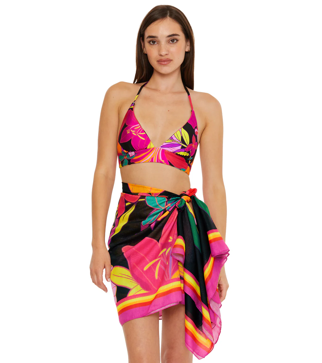 Trina Turk Women's Solar Floral Pareo Cover Up - Image 5