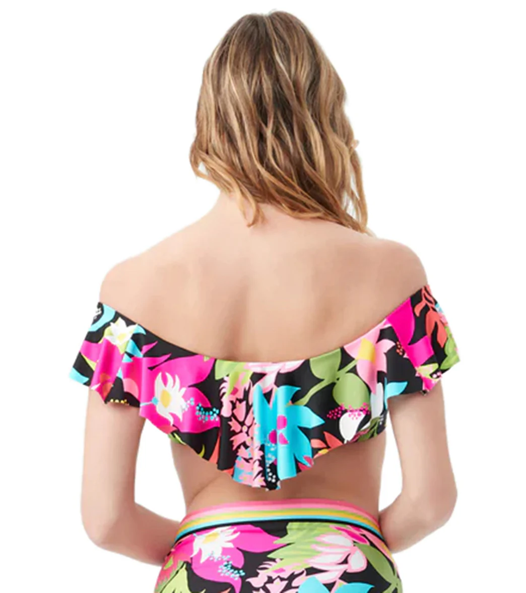 Trina Turk Women's Tiki Ruffle Bandeau Bikini Top - Image 3