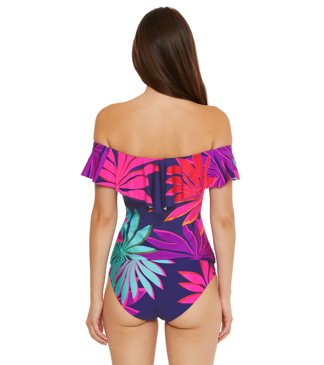 Trina Turk Women's Wailea Ruffle Tankini Top - Image 2