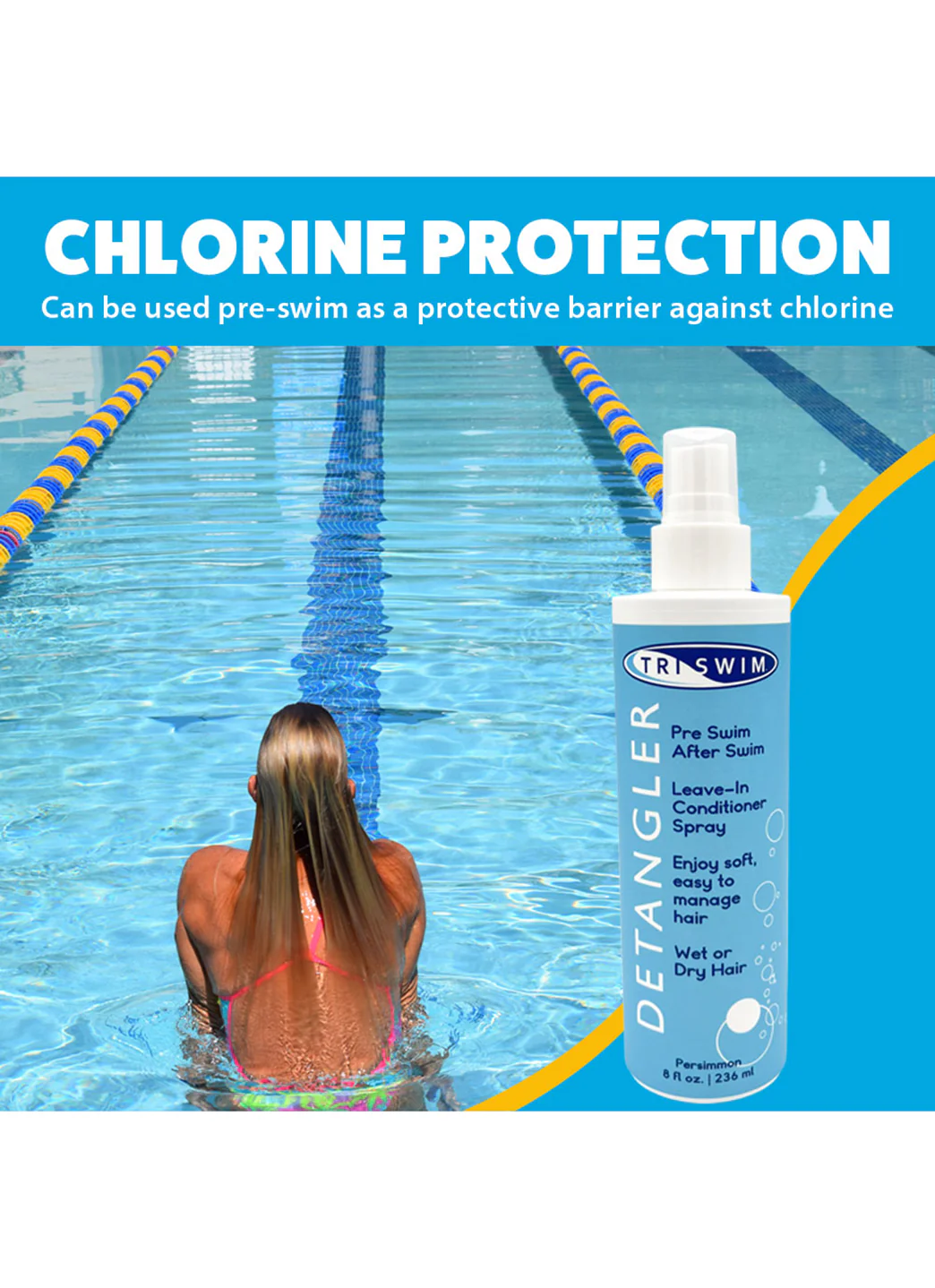TRISWIM Detangler Leave-In Conditioner Spray 8 oz - Image 4