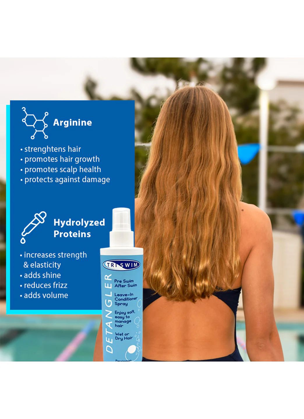 TRISWIM Detangler Leave-In Conditioner Spray 8 oz - Image 5