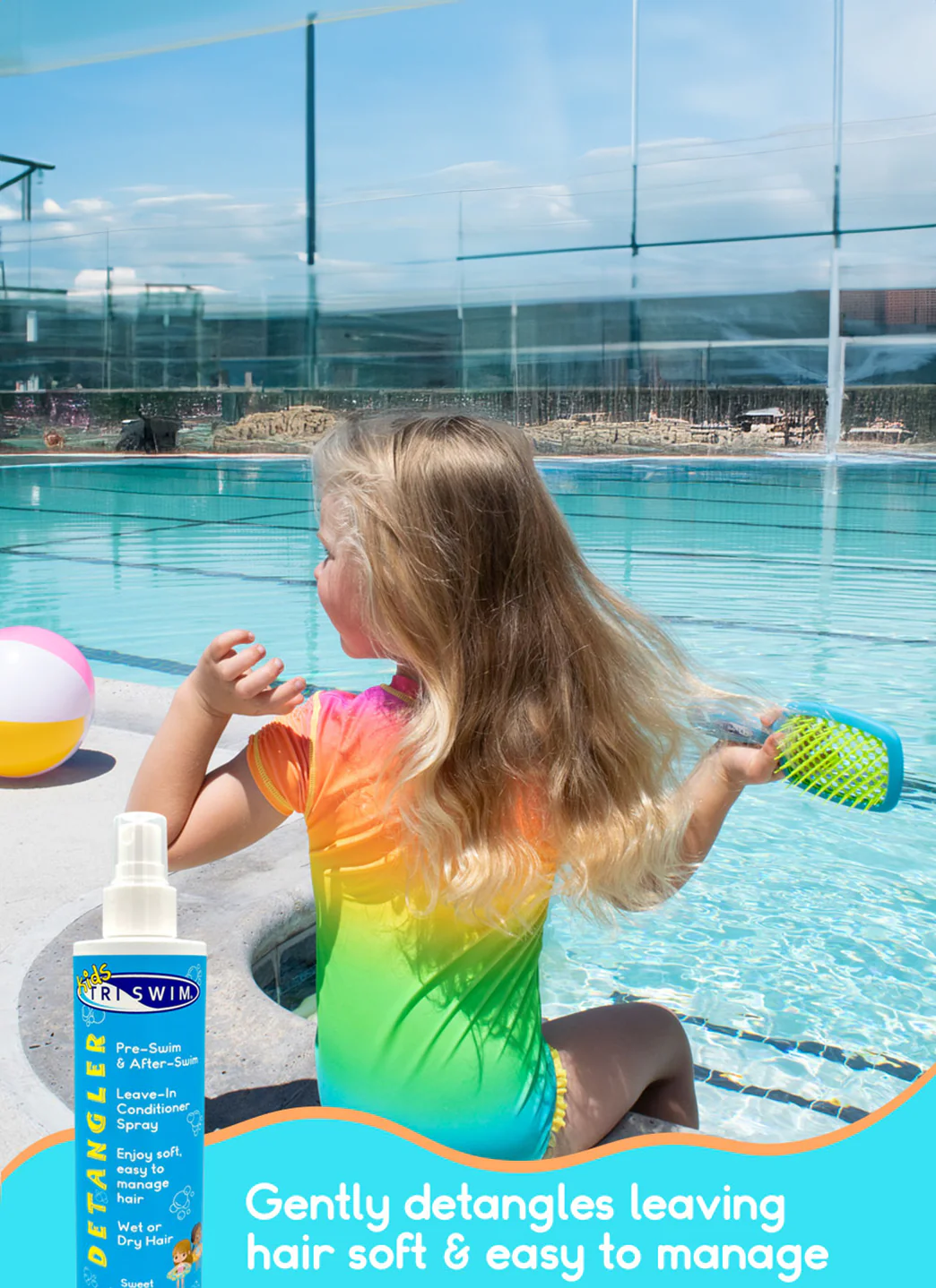 TRISWIM Kids' Detangler Leave-In Conditioner Spray 8 oz - Image 2