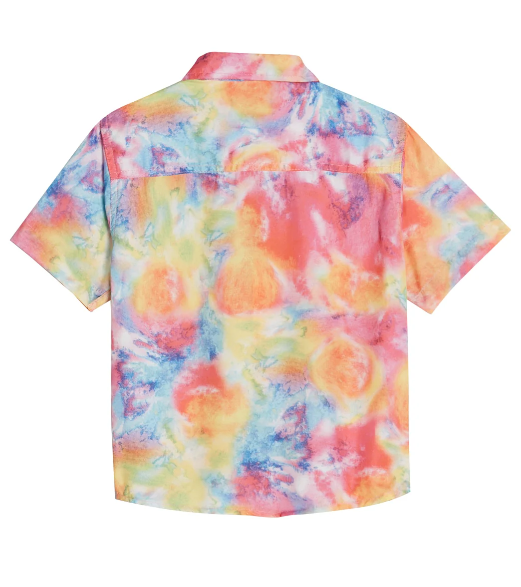 Trunks Surf & Swim Co. Boys' Bright Tie Dye Camp Shirt & Swim Trunks Set (Big Kid) - Image 4