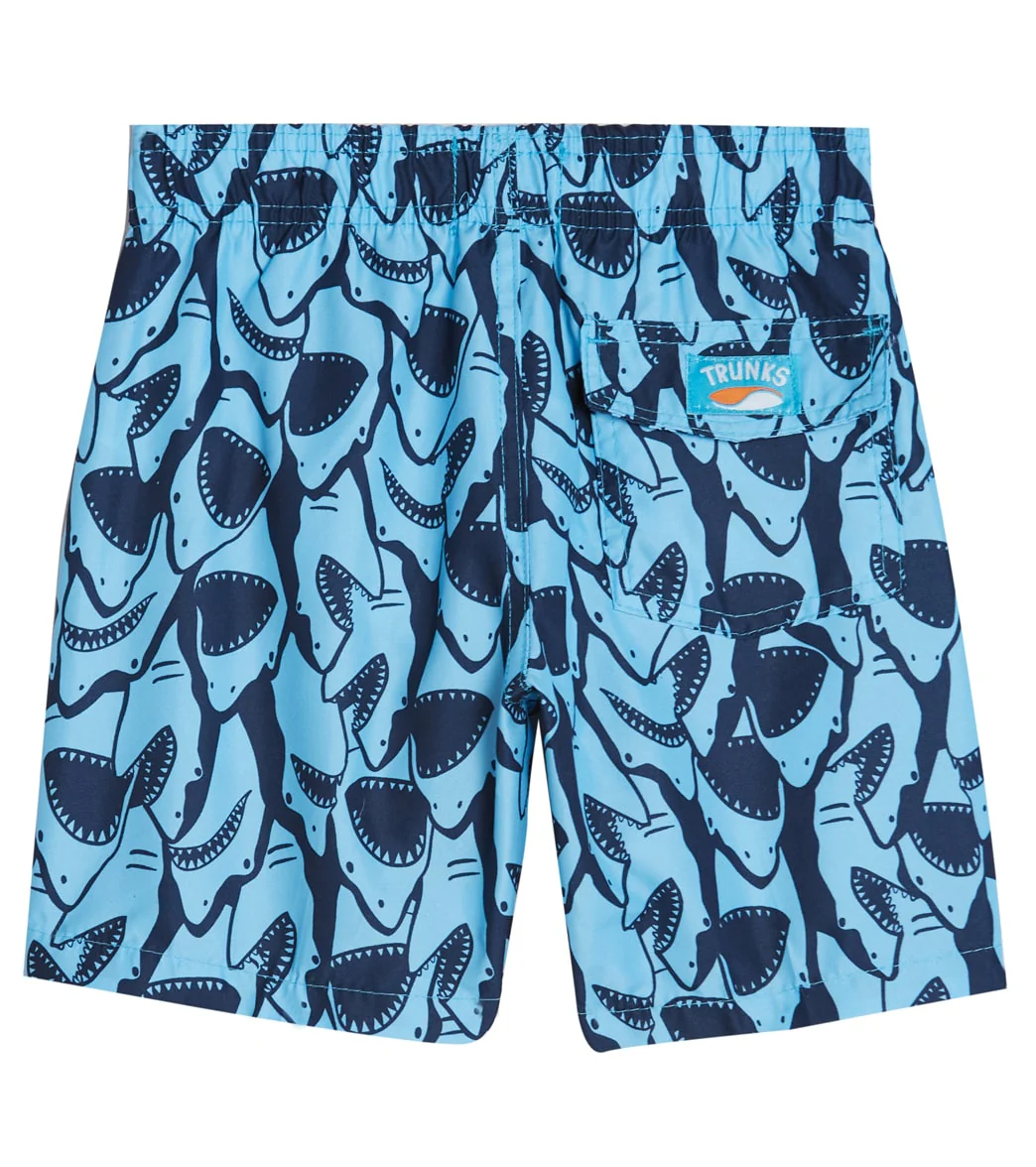 Trunks Surf & Swim Co. Boys' Shark Camp Shirt & Swim Trunks Set (Big Kid) - Image 6